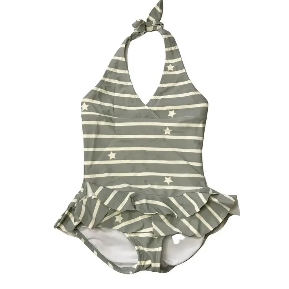 Hanna Andersson Girls Stars & Stripes Swimming Suit 90